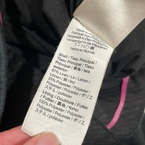 J. Crew Hayden kick crop linen blend black trouser tall fit - Picture 11 of 11